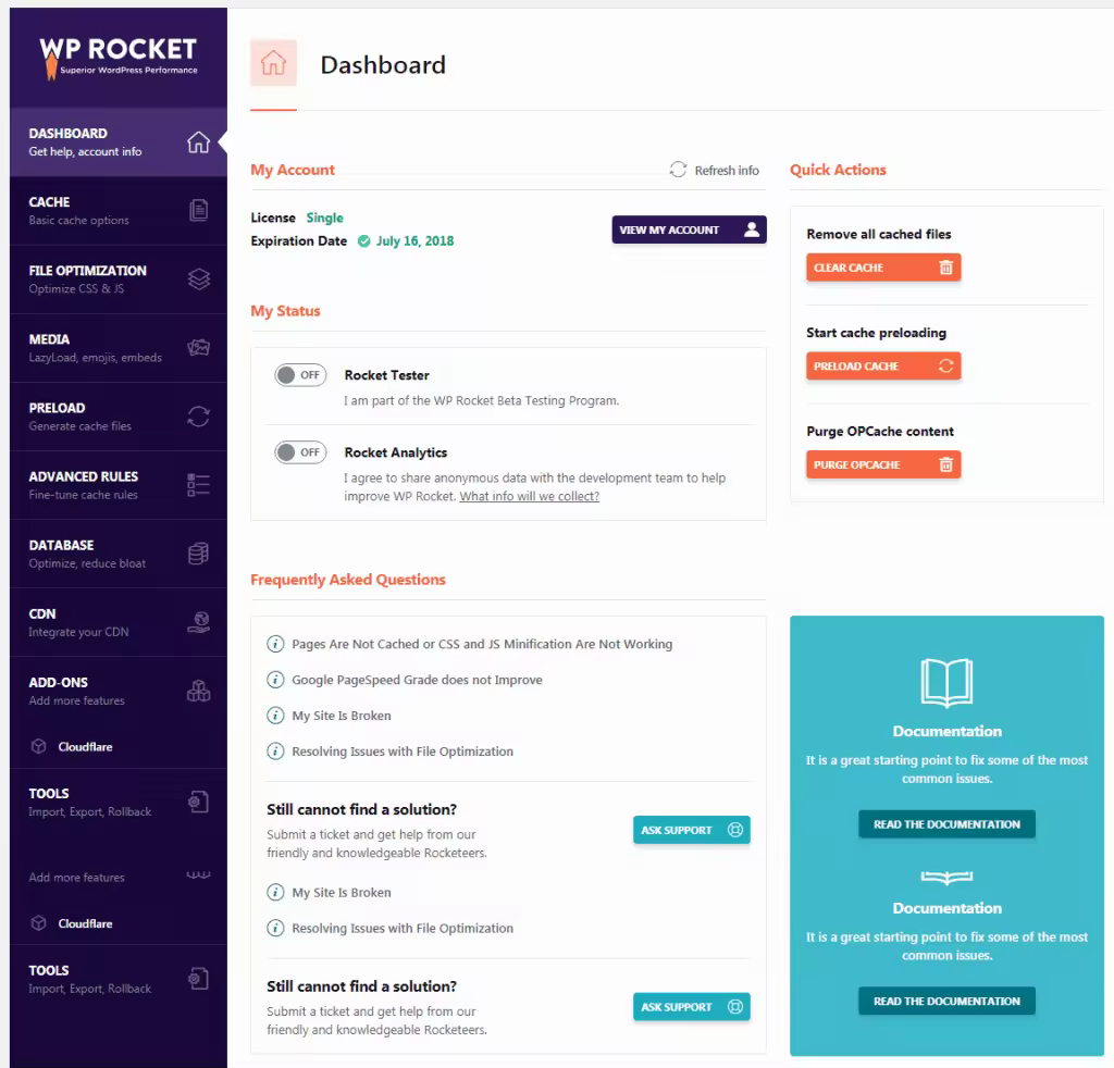 WP Rocket缓存插件配置教程：提升网站速度与性能