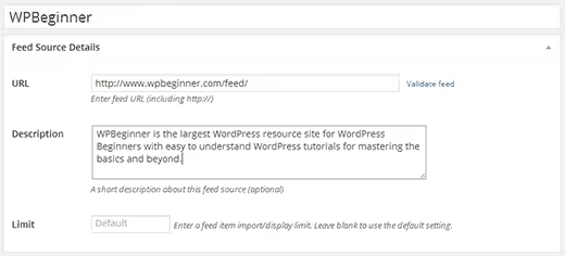 WP RSS Aggregator WordPress网站Feed获取使用教程