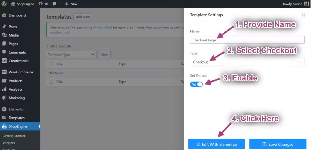 使用Elementor ShopEngine自定义WooCommerce结帐页面教程