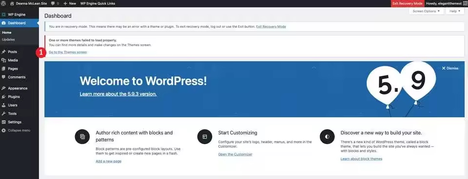 WordPress恢复模式使用指南：解决网站错误与白屏问题