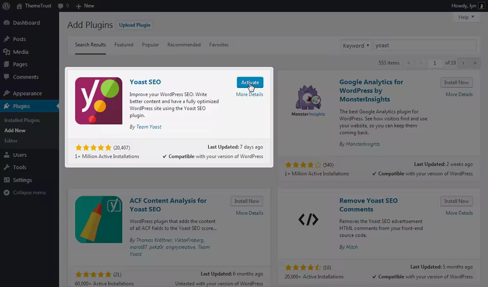 Yoast SEO WordPress插件助力WordPress博客SEO优化排名