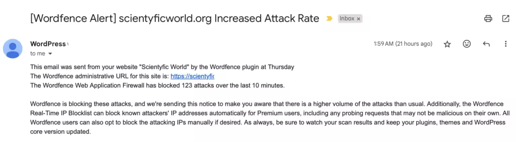 Wordfence WordPress攻击率上升警报应对指南