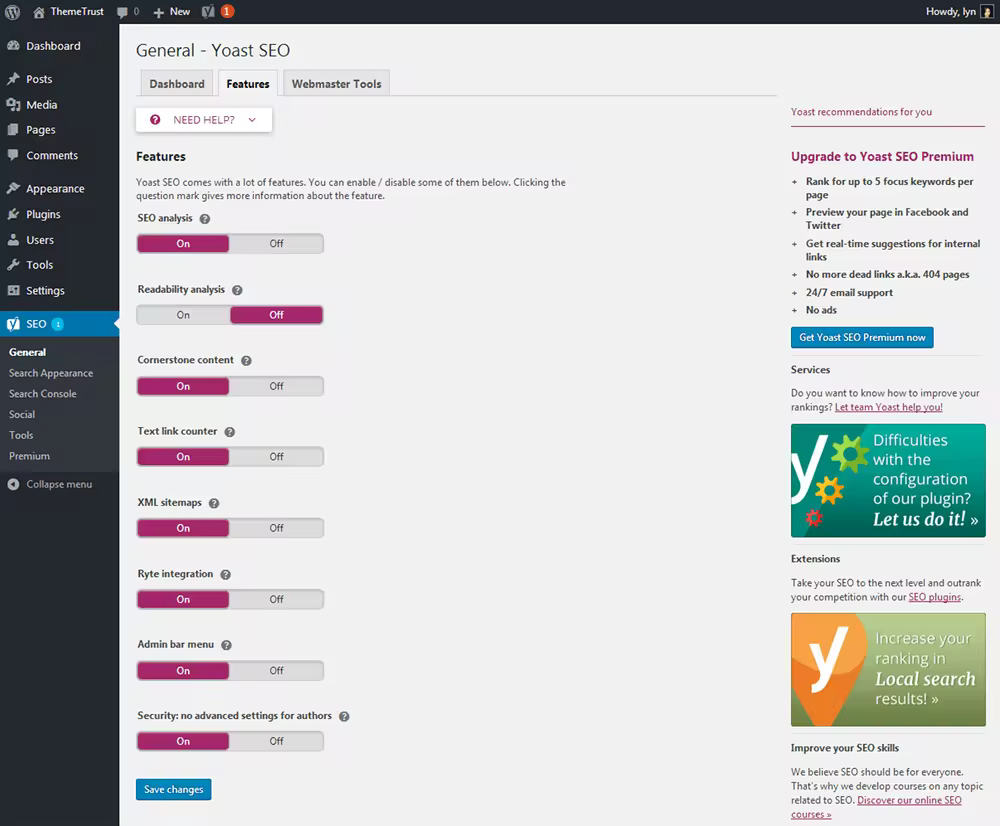Yoast SEO WordPress插件助力WordPress博客SEO优化排名