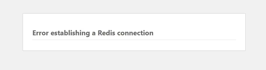 WordPress修复Error Establishing a Redis Connection错误教程