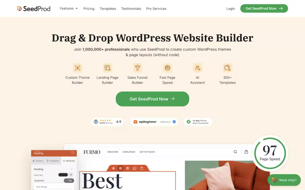 SeedProd评测：打造专业WordPress网站的全能插件工具