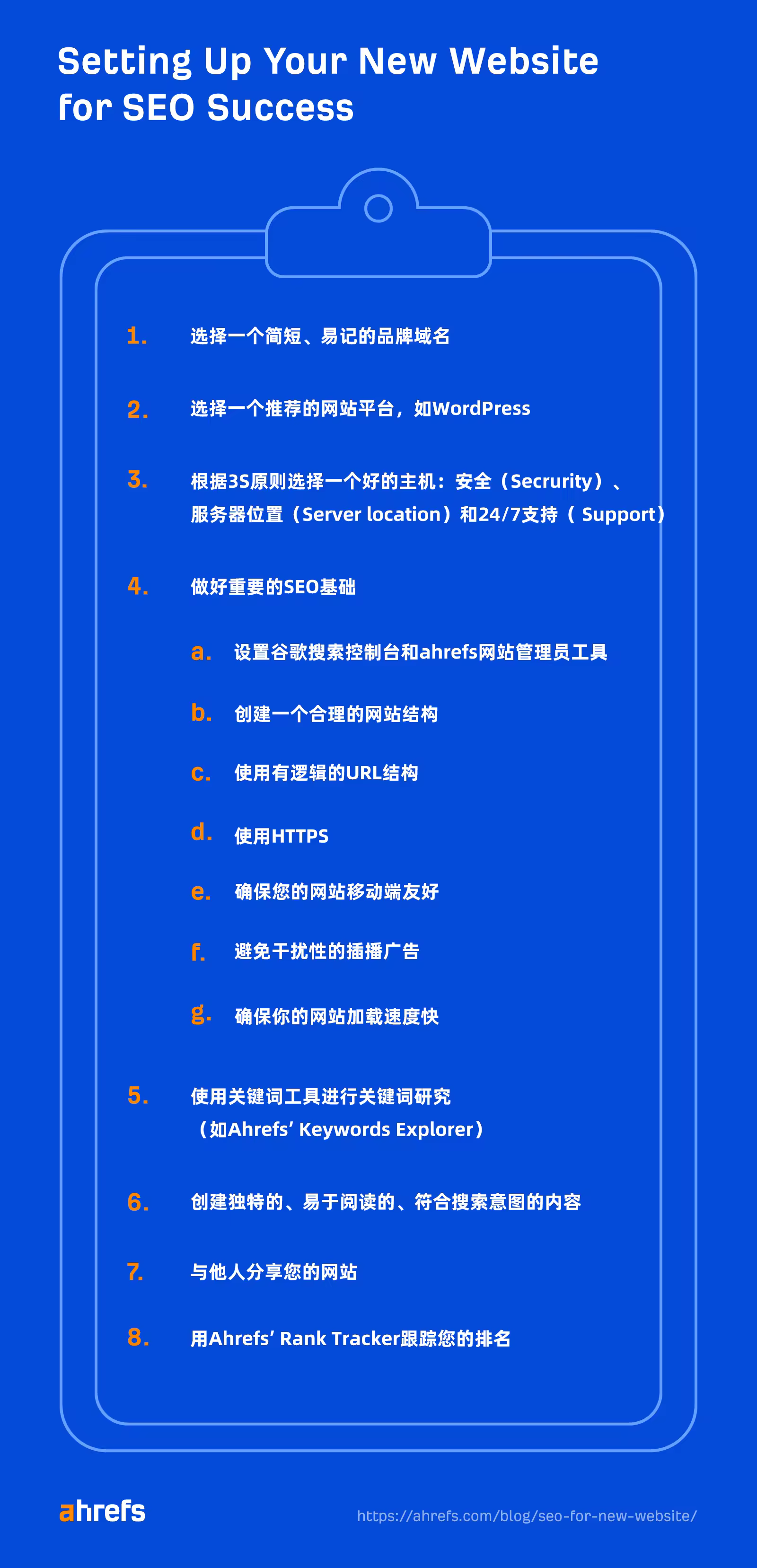 新站SEO必做8件事：域名平台主机优化全攻略