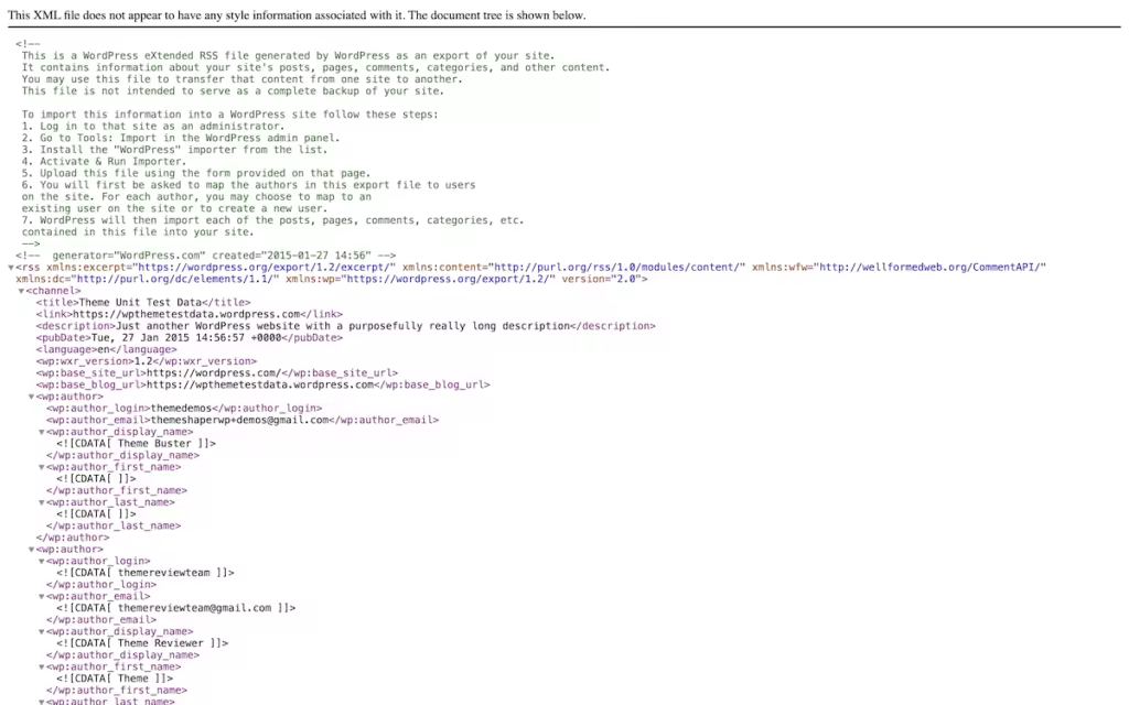 WordPress XML文件详解：用途与使用方法