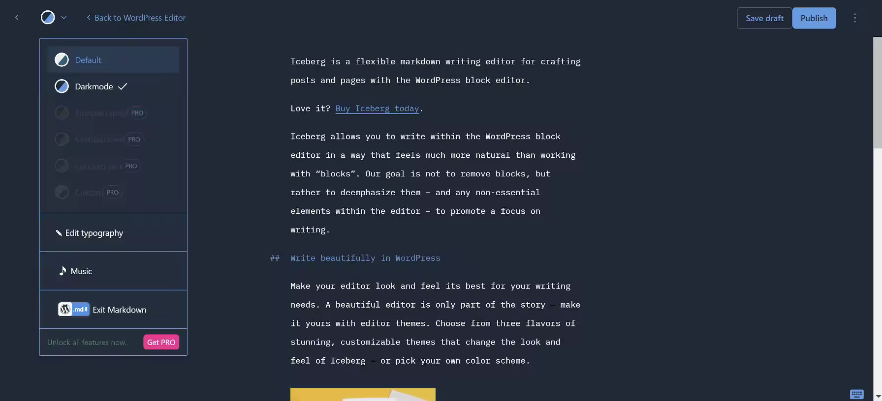 WP Dark Mode易主更名WP Markdown Editor功能变更解析
