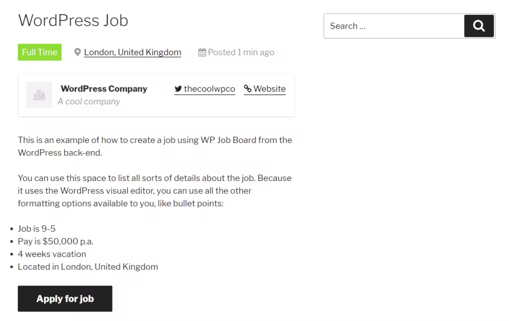 WP Job Manager WordPress招聘插件轻松搭建求职网